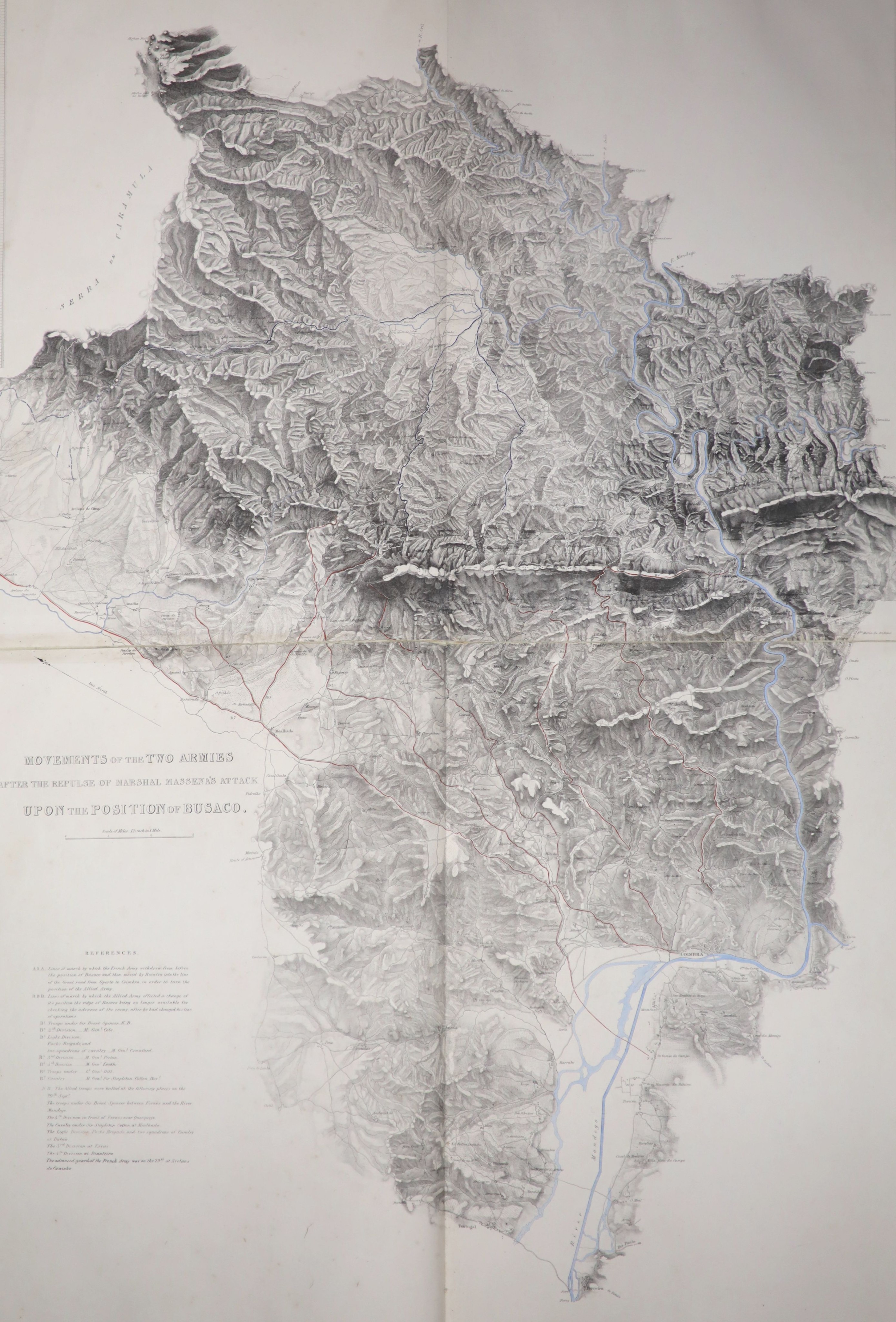 Wyld, James - Maps & plans, showing the principal movements, battles & sieges, in which the British army was engaged during the war from 1808 to 1814, folio, original half morocco, with 36 maps and plans, London, 1841